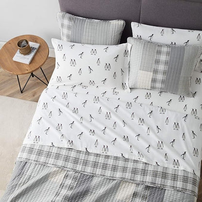 Eddie Bauer - Full Sheets, Cotton Flannel Bedding Set, Brushed For Extra Softness, Cozy Home Decor (Rookeries, Full)
