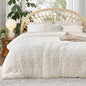 Bedsure King Comforter Set - Ivory Comforter, Boho Tufted Shabby Chic Bedding for Kids, 3 Pieces Vintage Farmhouse Bed Set for All Seasons, Fluffy Soft Bedding with 2 Pillow Shams