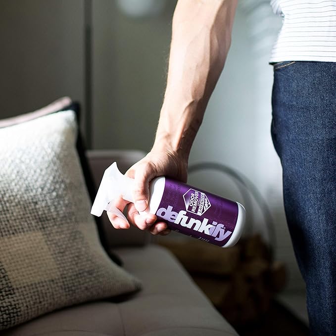 Odor Remover Spray, 16oz (2-Pack). 'Lavender' Essential Oil Odor Eliminator for Strong Odors on Fabric, Shoes, Activewear. 'ProvenSafe' Deodorizer for Pets, Kids & Sensitive Gear w/Ionic Silver-Mewly Pet