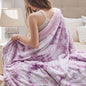 Bedsure GentleSoft Sherpa Fluffy Throw Blanket - Fleece Warm and Cozy Throw for Women Gift, Plush & Fuzzy Faux Fur Christmas Blanket for Couch, Bed Decor, Tie Dye Design, Light Purple, 50x60 Inches