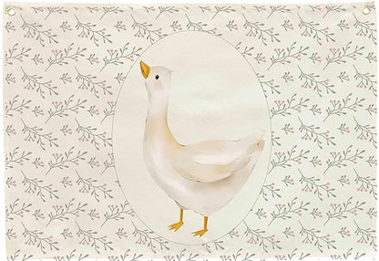 Silly Goose Nursery Rectangular Canvas Banner-Flag Wall Sign Decor for Boys Girls Toddler Kids,Baby Room Above Crib Playroom Reading Room Bedroom Decor-Easter Baby Shower Birthday Christmas Gift