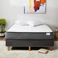 Amazon Basics Memory Foam Mattress, Full Size Mattress, Hybrid, 12 Inch, Medium Feel, Motion Isolation Springs, White/Gray