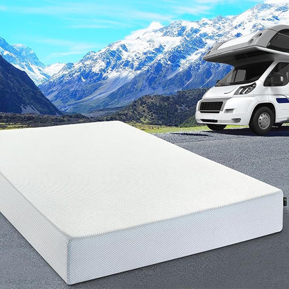 ZINUS 8 Inch Green Tea Cooling Memory Foam Mattress [New Version], Short Queen, Fiberglass Free, Medium Firmness, Cooling Gel Foam, Certified Safe Foams & Fabric, Mattress in A Box
