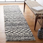 SAFAVIEH Arizona Shag Collection Area Rug - 2'3" x 22' Runner, Ivory & Black, Non-Shedding & Easy Cleaning, Plush Thick Pile, Ideal for Living Room, Bedroom, Dining Space (ASG741Z)