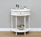 Frenchi Furniture Table, 11.6 x 23.7 x 28 in, White