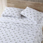 Eddie Bauer - Twin Sheets, Cotton Flannel Bedding Set, Brushed For Extra Softness, Cozy Home Decor (Dog Friends White, Twin)