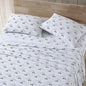 Eddie Bauer - Full Sheets, Cotton Flannel Bedding Set, Brushed For Extra Softness, Cozy Home Decor (Dog Friends White, Full)