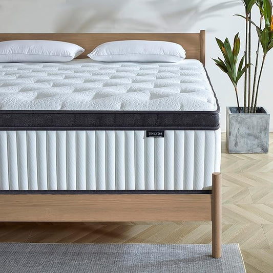 King Size Mattress, 14 Inch King Size Memory Foam Mattress in A Box for Comfort Sleep & Pain Relief, CertiPUR-US Certified, Medium Firm Mattresses