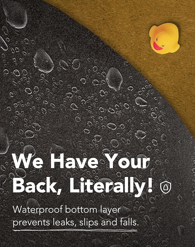 Lukamoo® Cute Cat Litter Mat (30’’x20’’), Large/L, for Kitty Litter & Cute Cat Litter Box, Litter Trapping Mat (Grey Tabby)-Mewly Pet