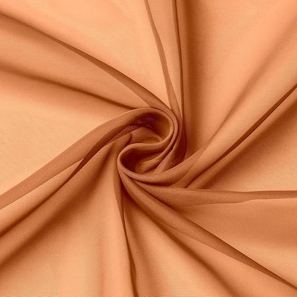 Aiyufeng Orange Sheer Curtains 96 Inches Long 2 Panels Set, Light Filtering Soft Airy Voile Rod Pocket Orange Sheer Window Drapes for Bedroom Living Room, Each 42Wx96L Inches