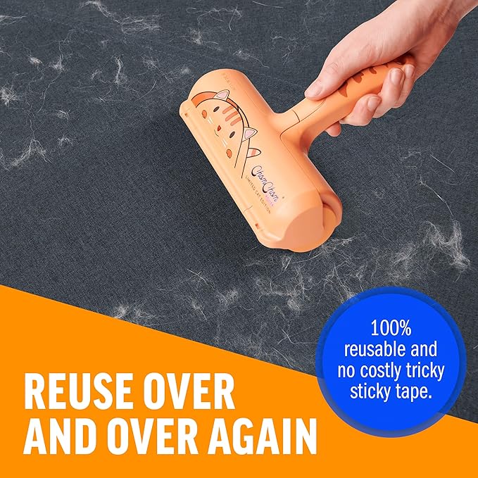 ChomChom Roller Pet Hair Remover - Reusable Cat and Dog Lint Rollers for Furniture, Couch, Car, and Clothes - Limited Cat Edition﻿-Mewly Pet