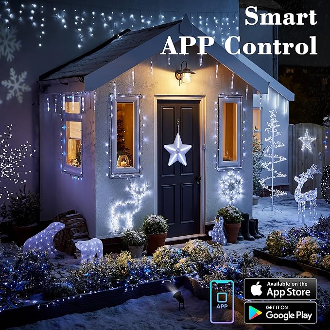 BrizLabs Smart Christmas Tree Lights, 262ft 800 LED Color Changing WiFi Christmas Lights Work with Alexa & Google Home, Cool White & Multicolor APP Xmas Light Music Sync Smart Light for Xmas Tree Home
