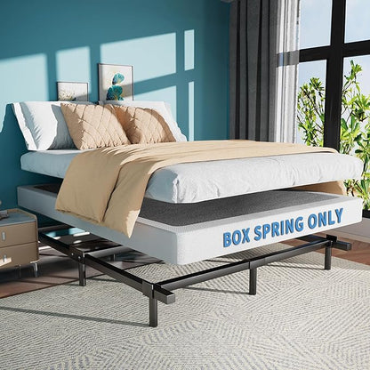 NOAH MEGATRON 7 Inch Box Spring King, Low Profile Metal Boxsprings/Mattress Foundation/Bunkie Board - 3000LBS Strong Steel Structure/Easy Assembly (King)