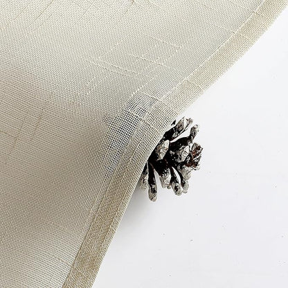 Aiyufeng Natural Sheer Curtains 72 inches Long 2 Panels, Fresh Textured Semi Sheer Natural Linen Breathable Elegant Door Curtains & Drapes for Farmhouse/Living Room/Kitchen, 40Wx72L inch