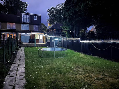 Lighting EVER 33ft 240 LED Outdoor Rope Lights Cool White 6000K, 24 V Connectable, Waterproof Clear Tube String Lights for Deck Railing, Patio Ground, Garden, Yard Lawn, Flower Bed Landscape, Camping
