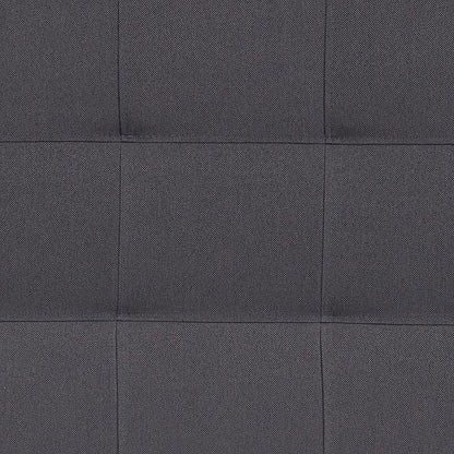 Flash Furniture Bedford Tufted Upholstered Full Size Headboard in Dark Gray Fabric