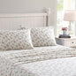 Laura Ashley Home | Flannel Collection | Premium Ultra Soft Cozy Lightweight Cotton Flannel Bedding Sheet Set, Wrinkle, Anti-Fade, Stain Resistant & Hypoallergenic, Twin, Audrey Pink (201589)
