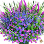Artificial Plants Outdoor, 20PCS Artificial Flowers, UV Resistant Fake Flowers, Faux Flowers for Outdoor Planters for Front Porch Pot Decor