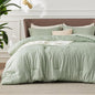 Bedsure King Size Comforter Set - Celadon Green Soft Bedding for All Seasons, Cationic Dyed Bed Set, 3 Pieces, 1 King Size Comforter (104"x90") and 2 Pillow Shams (20"x36"+2")