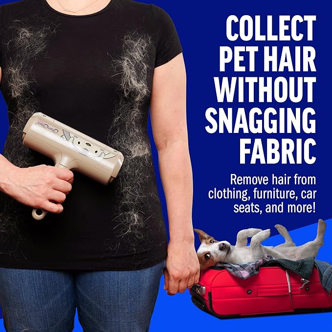 ChomChom Roller Pet Hair Remover - Reusable Dog and Cat Lint Rollers for Furniture, Couch, Car, and Clothes - Limited Dog Edition﻿-Mewly Pet