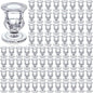 Foaincore 84 Pcs Candlestick Holders Bulk 2.5 Inch Taper Candle Holder for Table Centerpiece Thick Glass Ritual Candle Stand for Wedding Christmas Valentines Festival Party Decorations (Clear)