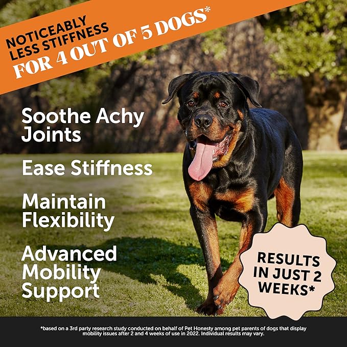 Hip & Joint Health Max Strength - Natural Joint Supplement for Dogs Chews - Glucosamine, Omega-3s, Chondroitin, Green Lipped Mussel - Help Improve Mobility, May Reduce Discomfort (90 ct)-Mewly Pet