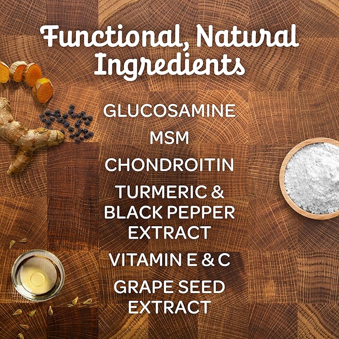 Wholesome Pride Hip & Joint Supplement for Dogs – 90 Soft Chews – Glucosamine, Chondroitin, MSM & Turmeric – Mobility Support & Arthritis Relief for Growing, Adult & Senior Dogs-Mewly Pet