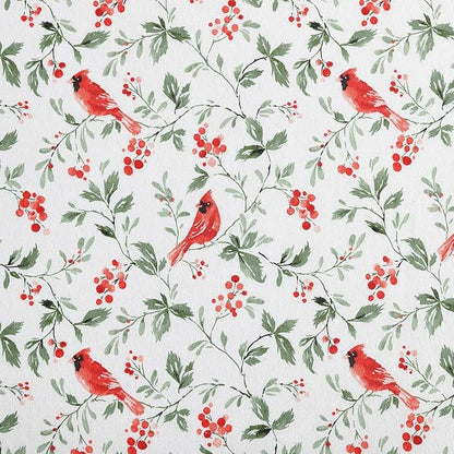 Laura Ashley - Flannel Sheets Twin Size, Anti-Pilling & Wrinkle Resistant Cotton, Touchably Soft for All-Season Comfort - Bed Sheets with Matching Pillowcase & Fitted Sheet (Jolly Cardinals Green)