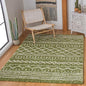 SAFAVIEH Arizona Shag Collection Area Rug - 6'7" x 9'2", Green & Ivory, Moroccan Design, Non-Shedding & Easy Care, 1.6-inch Thick Ideal for High Traffic Areas in Living Room, Bedroom (ASG741X)