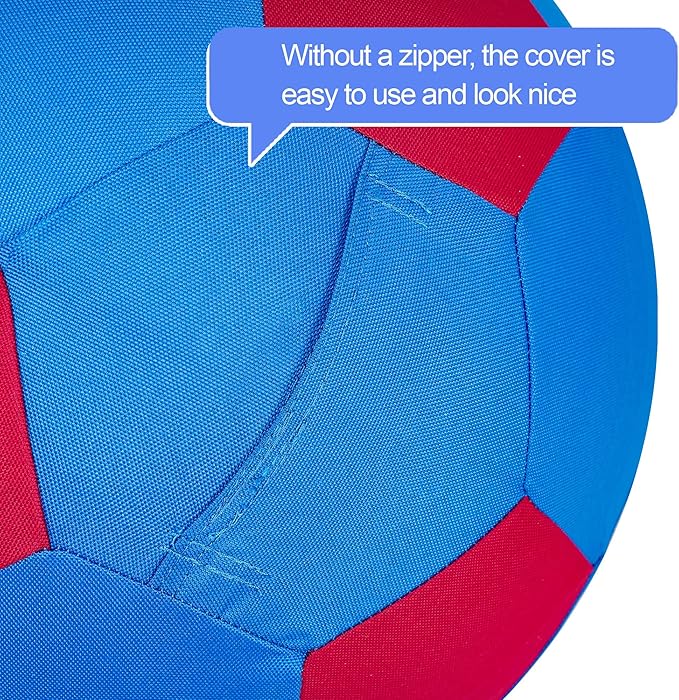 Herding Ball for Dogs & Horses - 20" Ball with Hand Pump - Blue & Red-Mewly Pet