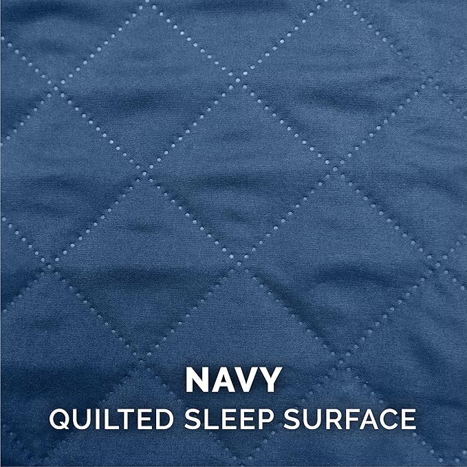 Furhaven Pillow Dog Bed for Large Dogs w/ Removable Bolsters & Washable Cover - Quilted Sofa - Navy (Blue), Jumbo/XL-Mewly Pet