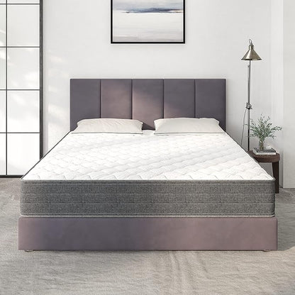 NapQueen King Mattress, 10 Inch Victoria Hybrid Cooling Gel Infused Pocket Spring and Memory Foam Mattress, King Size Mattress Bed in a Box, CertiPUR-US Certified, Fiberglass-Free Mattress