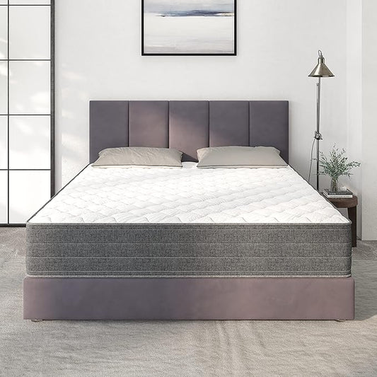 NapQueen Full Mattress, 12 Inch Victoria Hybrid Cooling Gel Infused Pocket Spring and Memory Foam Mattress, Full Size Mattress Bed in a Box, CertiPUR-US Certified, Fiberglass-Free Mattress