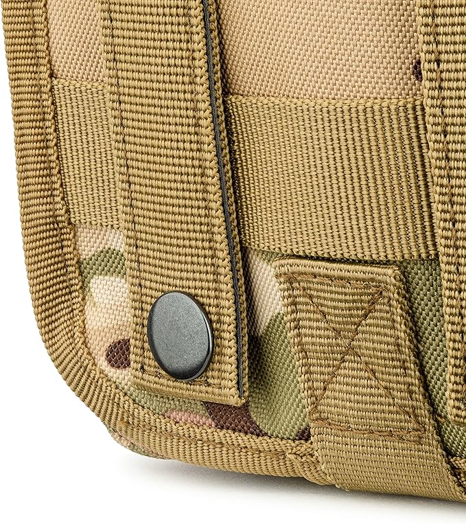 Scherber Premium IFAK Kit Trauma Pack Fully Stocked MOLLE Pouch w/CAT Tourniquet, HyFin Vent Chest Seal, & Israeli Bandage Trauma Kit for Emergency, Gunshot, Bleeding, & Major Wound Care (Camouflage)-Mewly Pet