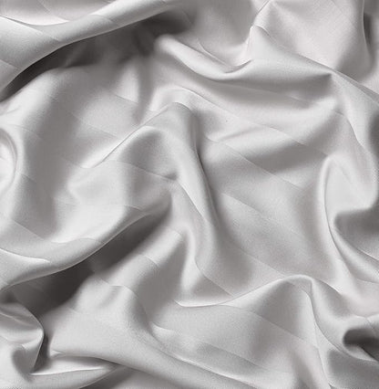 Full Sheets by Pure Bamboo, Genuine 100% Organic Viscose Derived from Bamboo Bed Sheet Set, Luxuriously Soft & Cooling, Double Stitching, Lifetime Quality Promise (Full, Jacquard White)