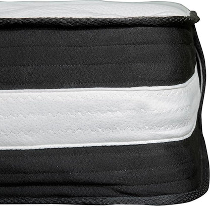 Flash Furniture Capri Comfortable Sleep 12" Hybrid Pocket Spring and Foam Mattress in a Box, Foam Pocket Spring Hybrid Mattress for Pressure Relief, Twin