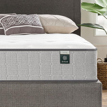 ZINUS 10 Inch Comfort Support Cooling Gel Hybrid Mattress, Full, Tight Top Innerspring Mattress, Motion Isolating Pocket Springs, Mattress in A Box