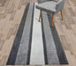 Custom Length Cut to Size Ancient Latin Hellenic Motif Carpet Runner Rug for Hallways, Non Slip Rubber Backed, 31 inch Wide X Customized Length, Greek Key Grey, 31 inch X 12 feet