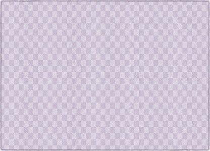 Flagship Carpets Schoolgirl Style Lavender Checkerboard Educational Area Rug for Kids Room Seating Décor, Children's Classroom, Play Carpet for Teaching and Playroom, 5' x 7'6", Purple