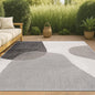 JONATHAN Y Geometric Organic Shapes Indoor Outdoor Area Rug 8X10 Cream/Black, Zia Modern for Backyard, Patio, Porch, Easy-Cleaning, High Traffic, Pet-Friendly, Non-Shedding (TSN306A-8)
