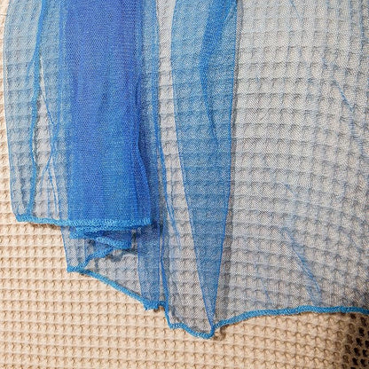 Blue Canopy for Girls Bed - Princess Mosquito Net Room Decor - Kids & Baby Bedroom Tent - 1 Opening Canopy Bed & Hanging Kit Included