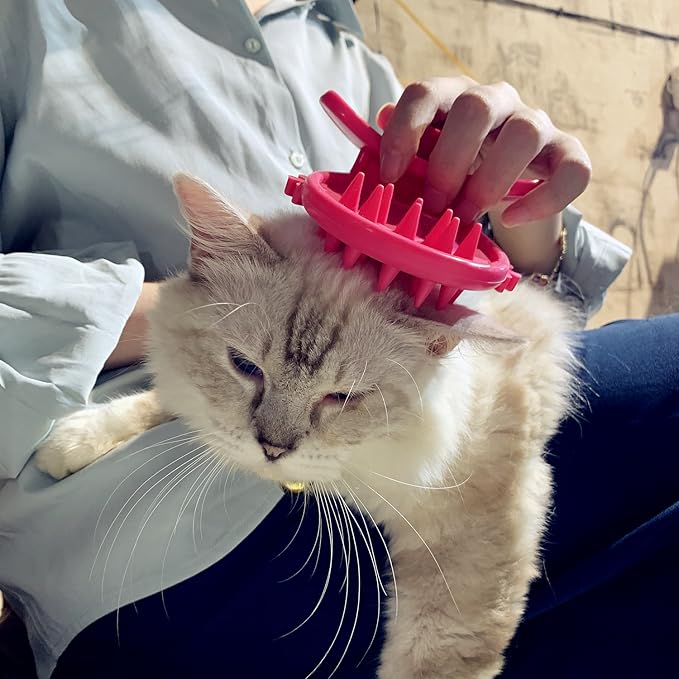 Cat Brush Shedding Grooming, Soft Massage Cat Tongue Brush, Licking Your Cat Like a Mama Cat to Comfort, Surprise Pet Gifts-Mewly Pet